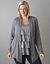 Tiered metallic tank with cardi by Lane Bryant