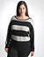 Plus Size Sparkle Stripe Dolman Sweater by Lane Bryant