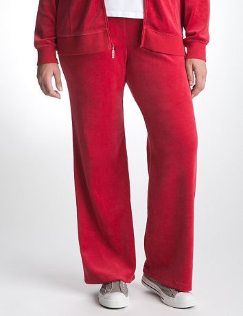 Plus Size Velour Active Pant by Lane Bryant