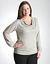 Split sleeve shimmer sweater