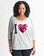 Plus Size Sequin Heart Dolman Top by Lane Bryant