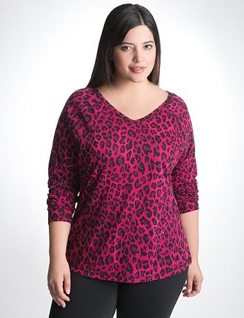 Plus Size Animal Print Tee by Lane Bryant