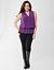 Plus Size Woven Surplice Shell by Lane Bryant