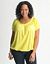Plus Size Bubble Hem Peasant Tee