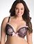Pink satin & lace plunge bra by Cacique