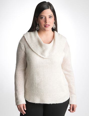 Plus Size Cowl Neck Sweater by Lane Bryant