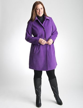 Plus Size Babydoll Coat by Lane Bryant