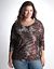 Shimmer snake dolman top by Seven7