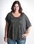 Asymmetric snake tee by Seven7