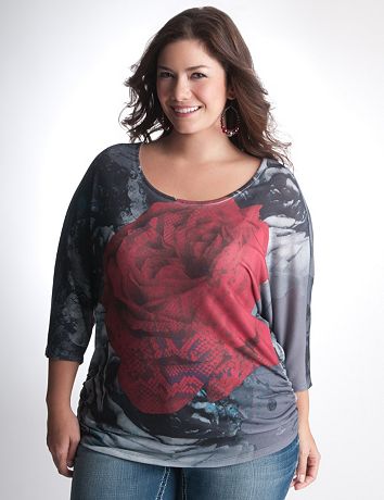 Plus Size Rose Dolman by Seven7