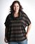 Plus Size Stripe Cowl Top by Seven7