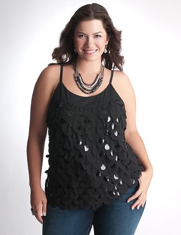 Plus Size Sequin Cami by Lane Bryant