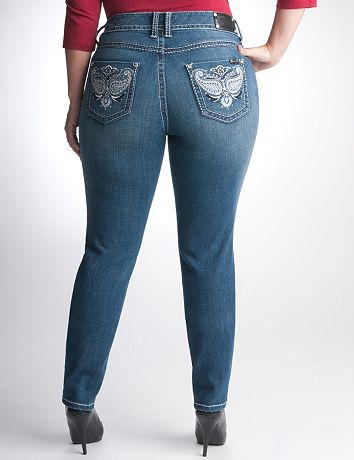 Full Figure Embellished skinny jean by Seven7