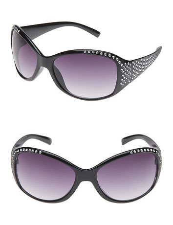 Rhinestone earpiece sunglasses