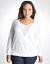 Full Figure Surplice Sweater by Lane Bryant