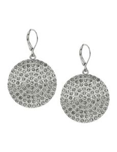 Rhinestone Disc Earrings by Lane Bryant