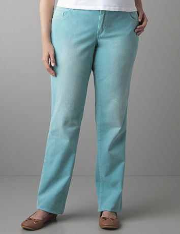 Skinny colored cord pant by Lane Bryant