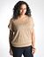 Full Figure Metallic Mesh Top by Lane Bryant
