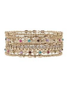 8 row bangle bracelet set by Lane Bryant