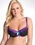 Lace overlay push up demi bra
