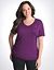 Plus Size Ruched Tee by Reebok