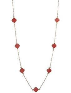 Black & goldtone station necklace by Lane Bryant
