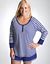 Plus Size Striped Sleep Top by Cacique