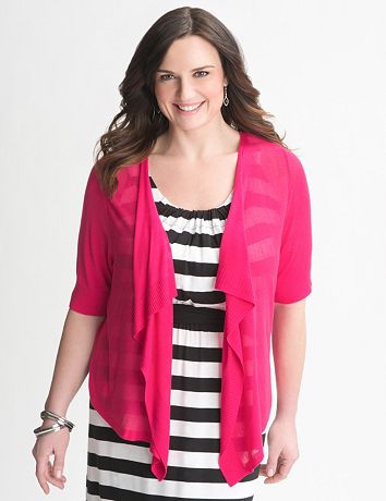 Plus Size Short Sleeve Shrug by Lane Bryant