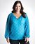 Full figured Smock Neck Peasant Top by Lane Bryant