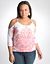 Cold shoulder burnout top by Lane Bryant