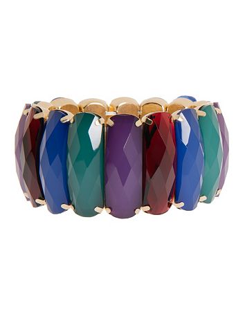 Multi stone stretch bracelet by Lane Bryant