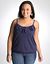Ruffled banded bottom cami by Lane Bryant