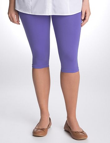 Plus Size Control Top Capri Legging by Lane Bryant