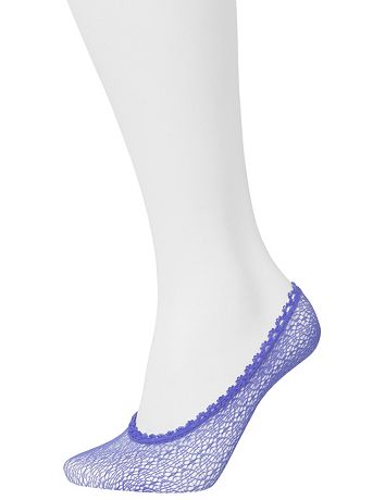 Two pair mesh foot liners by Lane Bryant