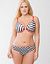 Solid & zig zag reversible plunge bra by Cacique