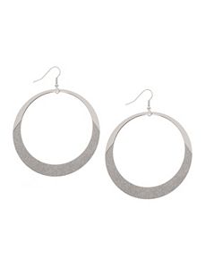 Glitter dipped hoop earrings by Lane Bryant