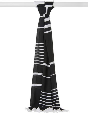 Silky striped scarf by Lane Bryant