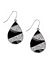 Rhinestone zebra teardrop earrings by Lane Bryant