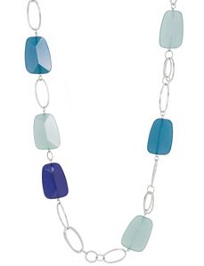 Long faceted bead necklace by Lane Bryant