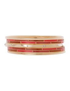 6 row rhinestone enamel bangle set by Lane Bryant