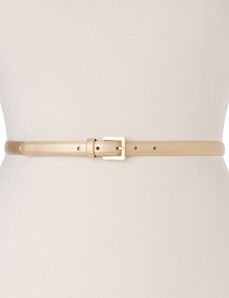Metallic skinny belt
