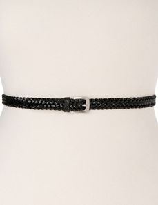 Braided skinny belt