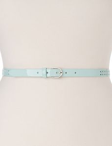 Perforated skinny belt