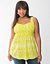 Full figure smocked print tank