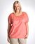 Plus size crochet bubble hem top