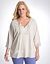 Full figure crochet trim tunic
