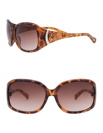 Etched Floral Sunglasses by Lane Bryant