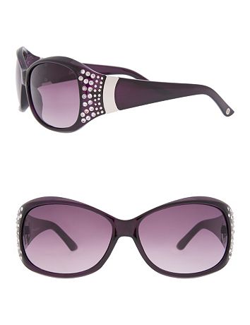 Rhinestone Purple Sunglasses by Lane Bryant