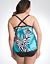 Zebra print swim tank with built in balconette bra