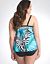 Zebra print swim tank with built in balconette bra